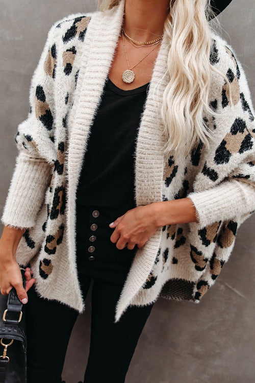 Cozy Perfection Leopard Knit Cardigan