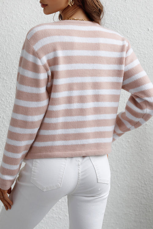 Fall For You Striped Knit Cardigan - 6 Colors