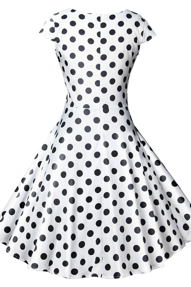 Classic Black and White Polka Dot Dresses