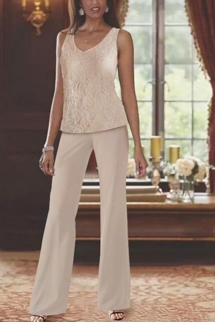 Sophisticated Lace Trouser Suits for the Stylish Mother of the Bride