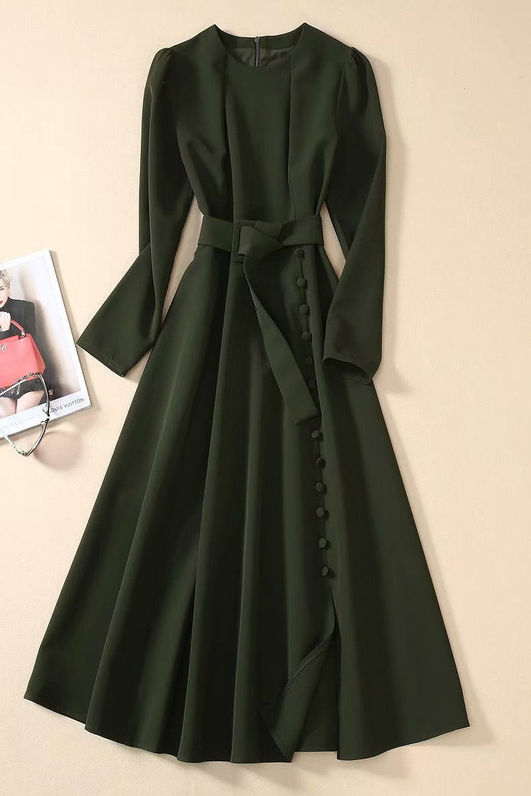 Kate Middleton Elegant Dark Green Dress