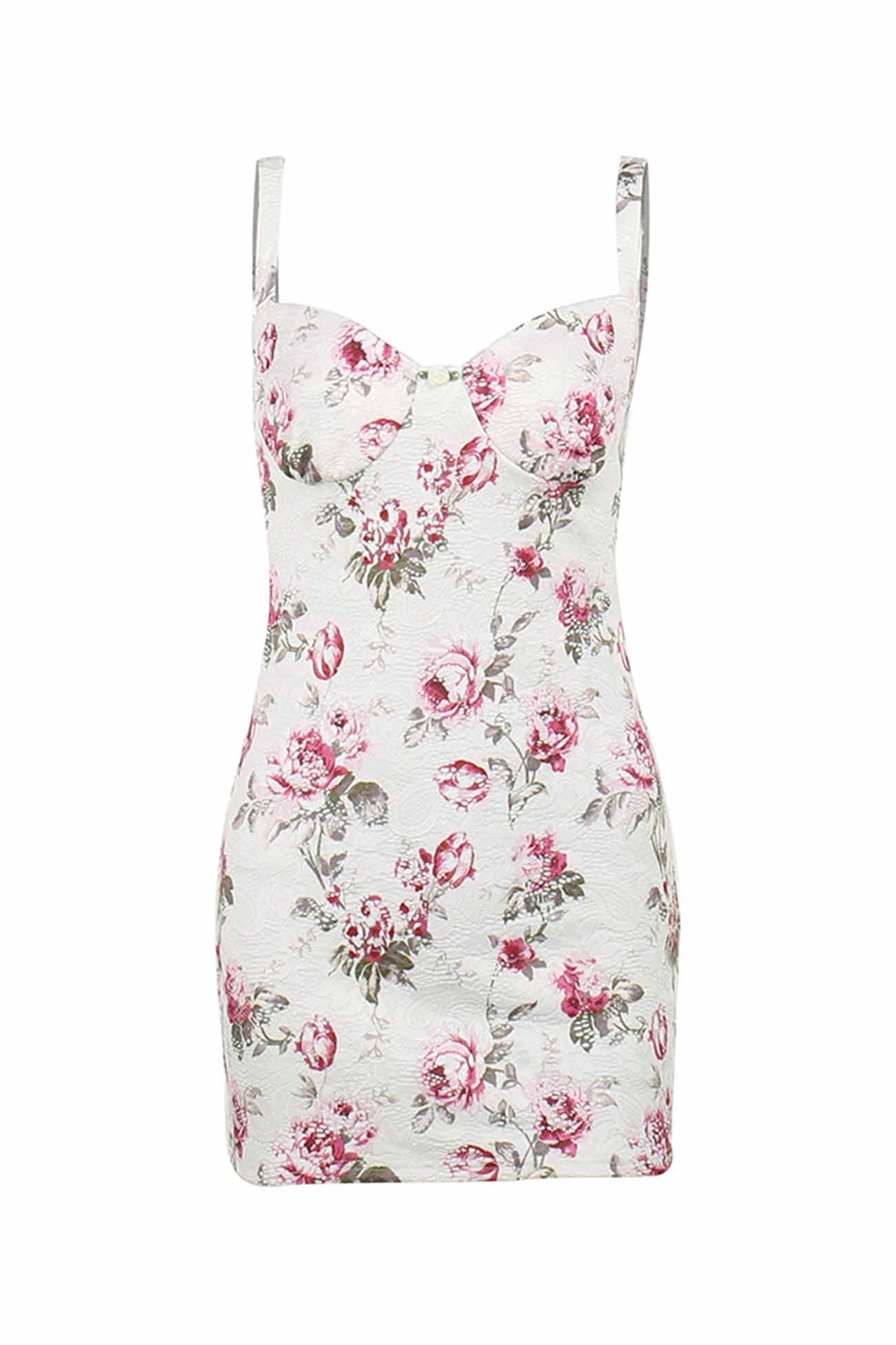 Lace Floral Printed Bodycon Cami Dress