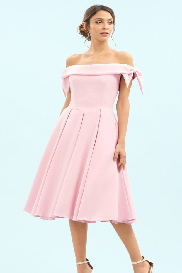 A-line Off-the-shoulder Cocktail Party Dress