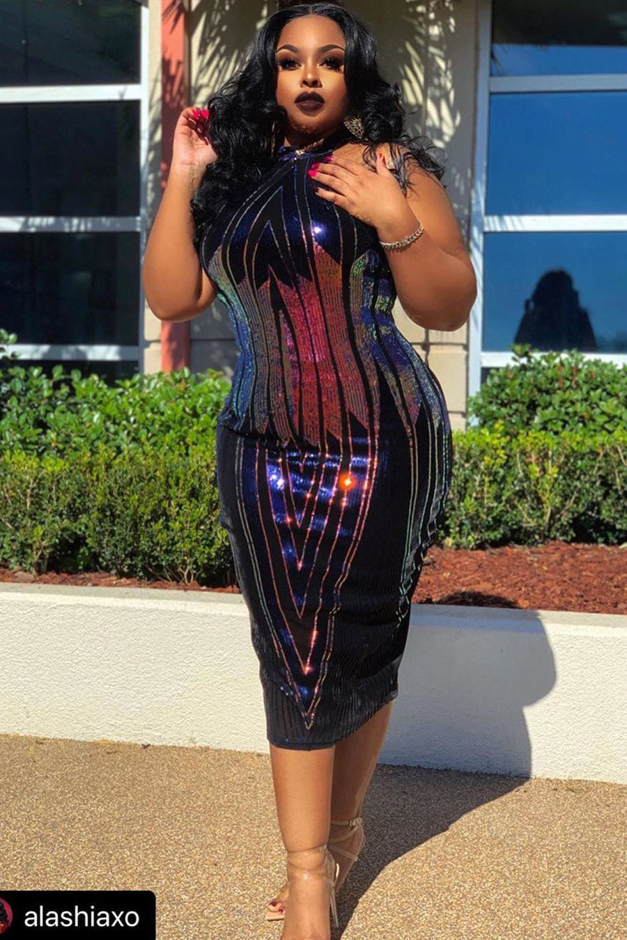 Plus Size Sleeveless Cocktail Party Dresses