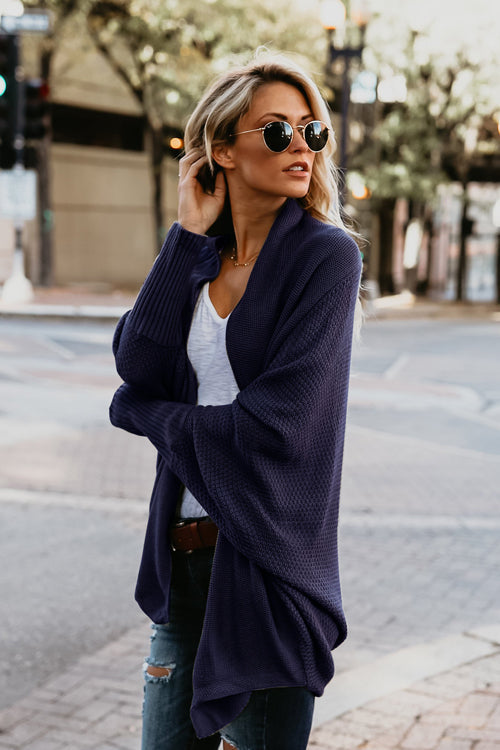 Cozy Cutie Bat-wing Sleeve Sweater Cardigan