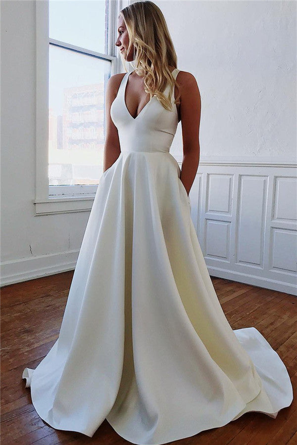 Bowknot Mermaid Sleeveless Prom Dress Long With Pockets