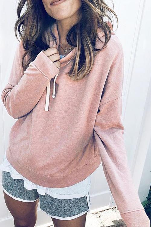 Casual Hooded Collar Hoodie