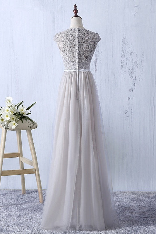 Elegant Dark Green Tulle Jewel Prom Dresses Sleeveless with Appliques