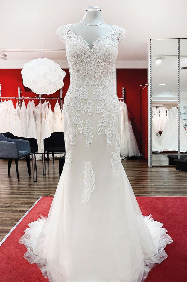 Ivory Sweetheart Lace Mermaid Wedding Dresses