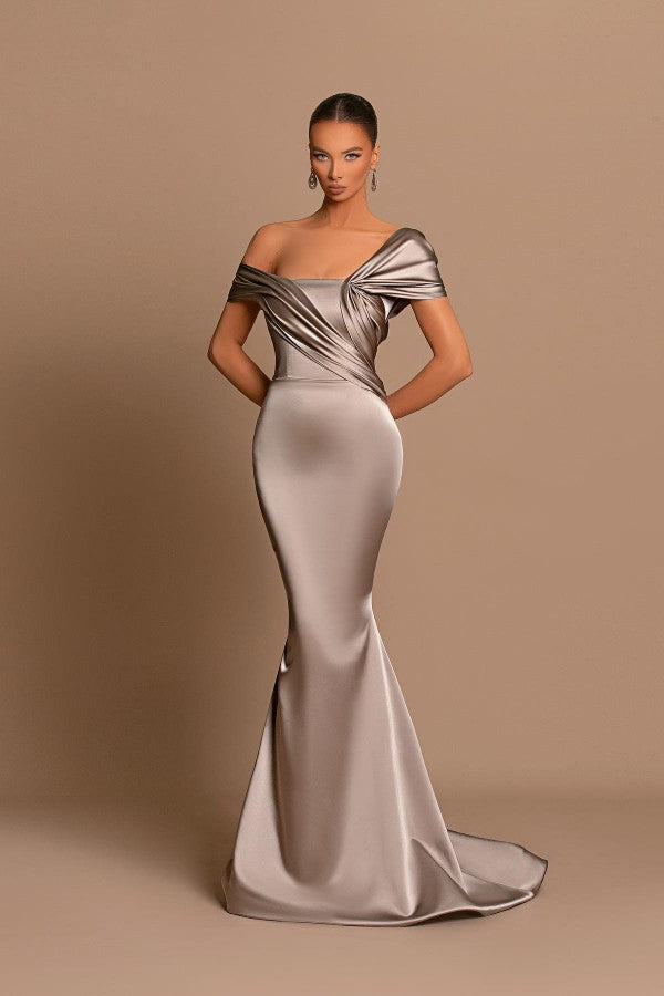 Off-the-Shoulder Prom Dress Long Mermaid