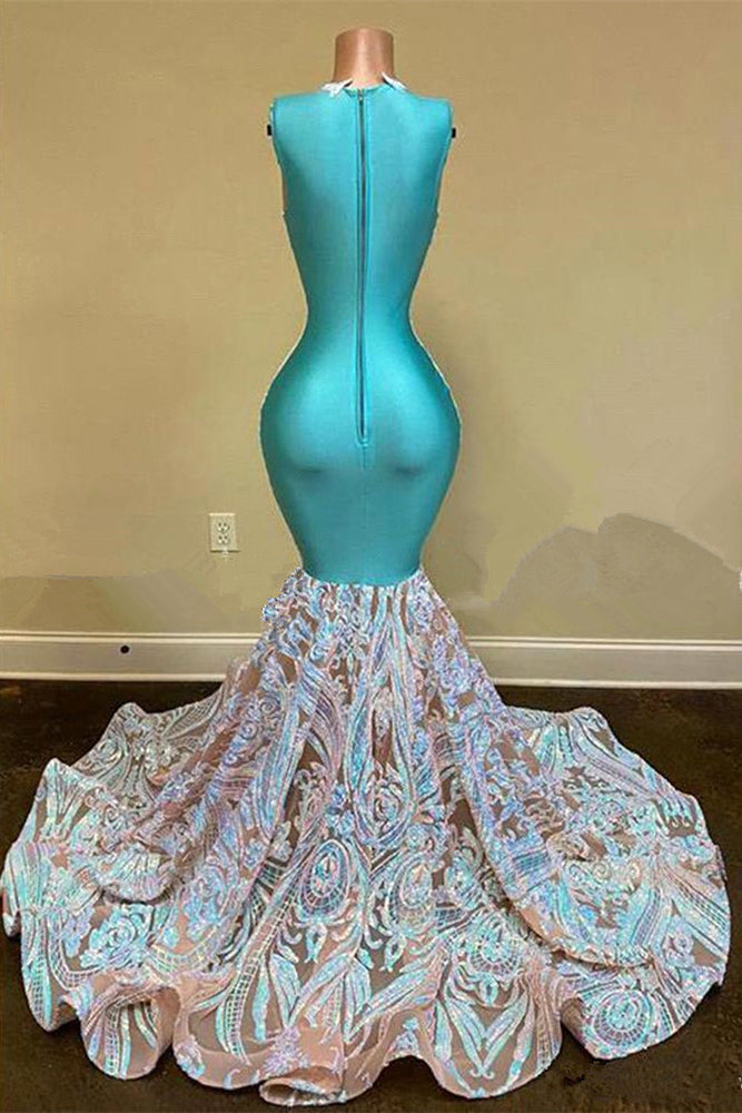 Sequins Mermaid Prom Dress Long Special Design