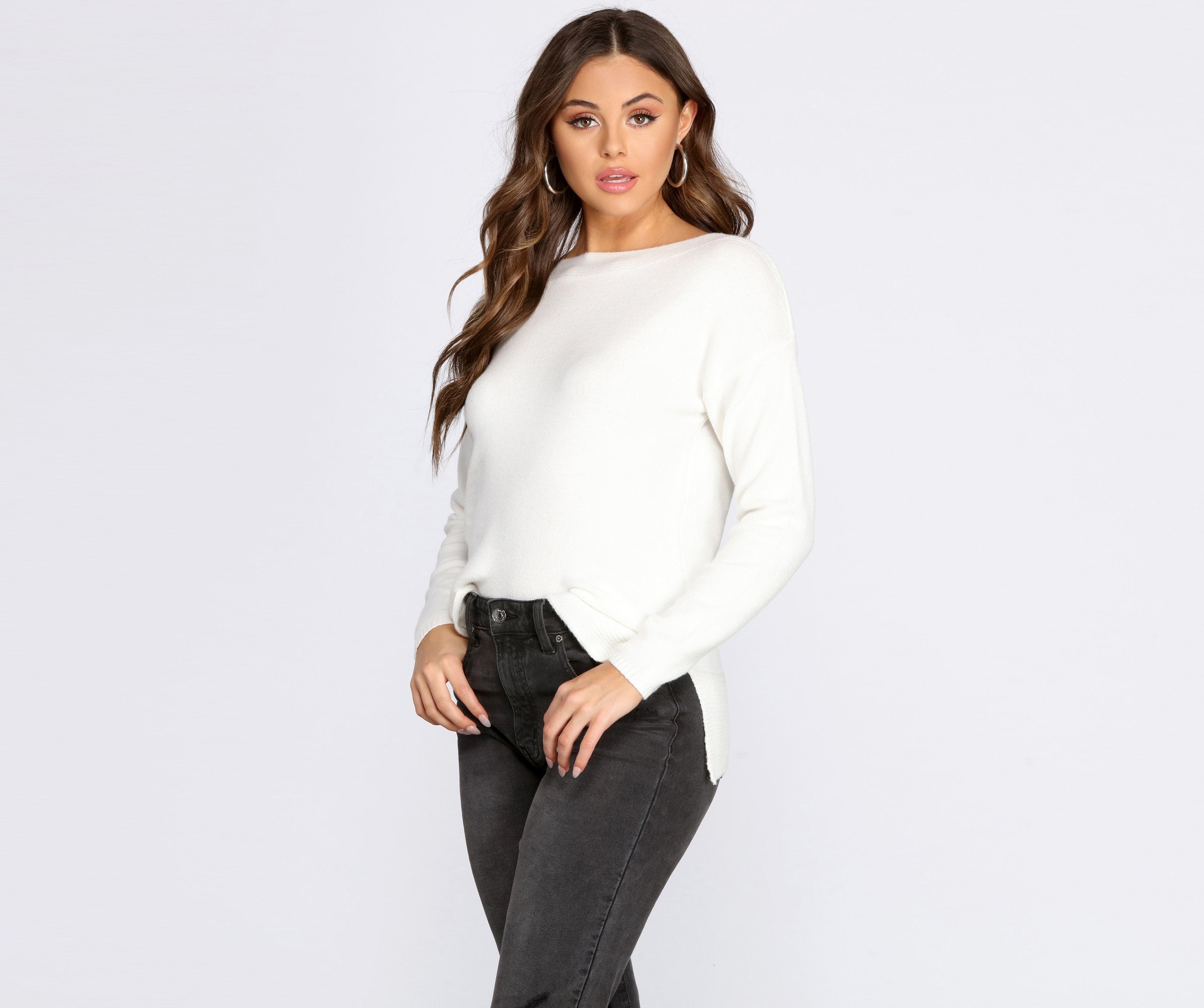 Classic Chic Dolman Sleeve Sweater