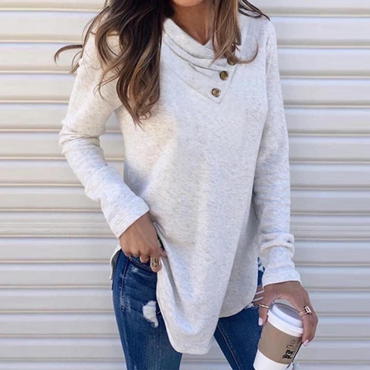 Special Plain Long Sleeve Top
